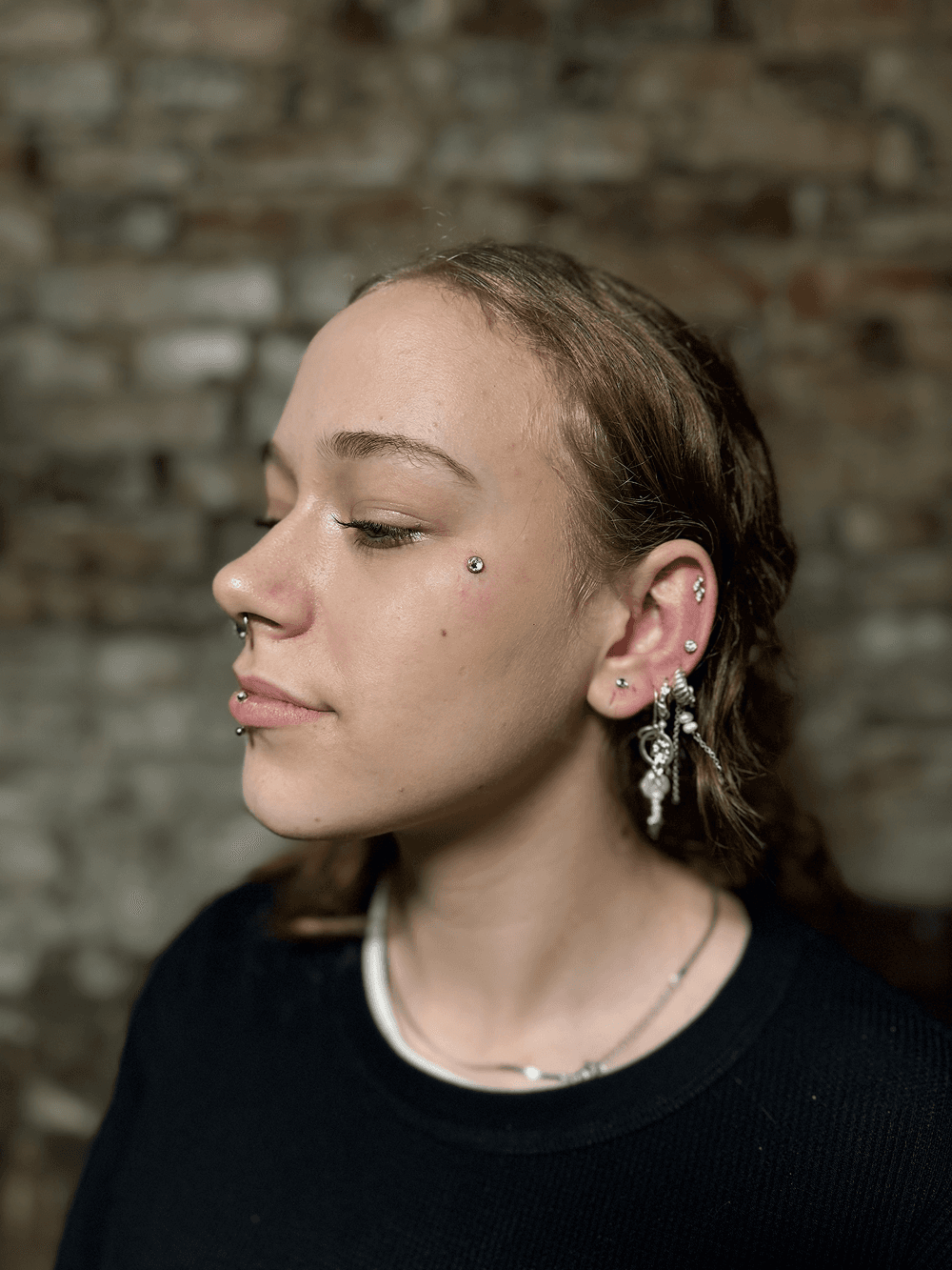 Septum piercing professionelt lavet i Horsens